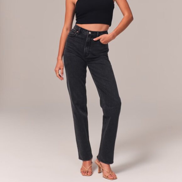 Abercrombie & Fitch Denim - Abercrombie and Fitch  Ultra High Rise 90s Straight Jeans